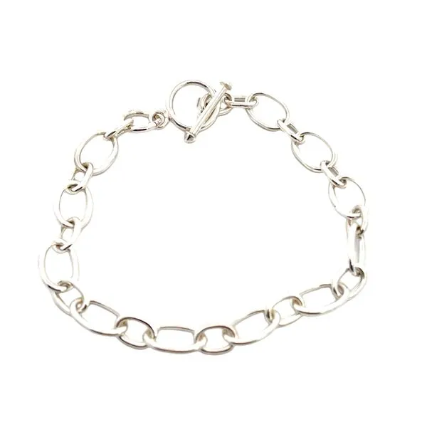 925 Sterling Silver Oval Link Toggle Bracelet 8.50'' Image 2 The Ring Austin Round Rock, TX