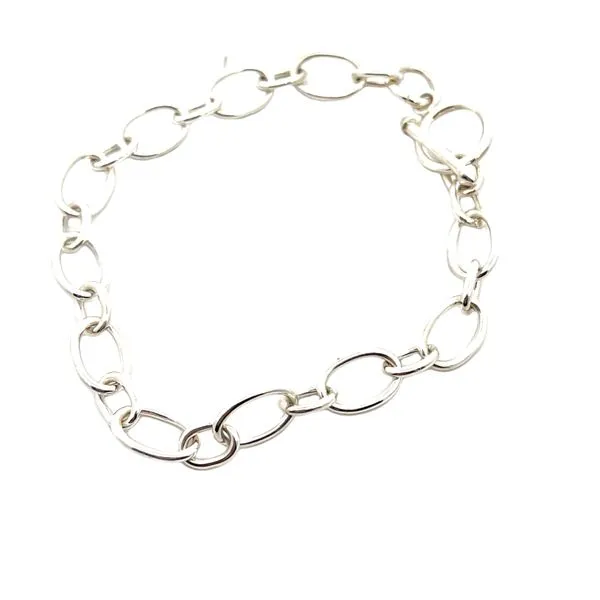 925 Sterling Silver Oval Link Toggle Bracelet 8.50'' Image 3 The Ring Austin Round Rock, TX