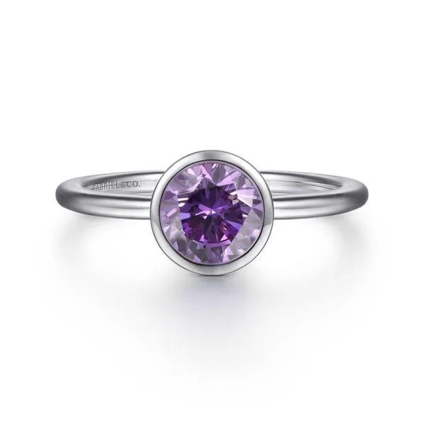 925 Sterling Silver Bezel Set Amethyst Ring The Ring Austin Round Rock, TX