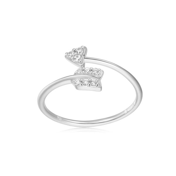 1/10CTW 925  Sterling Silver Lab Grown Diamond Arrow Bypass Ring Size 7 GH,SI The Ring Austin Round Rock, TX