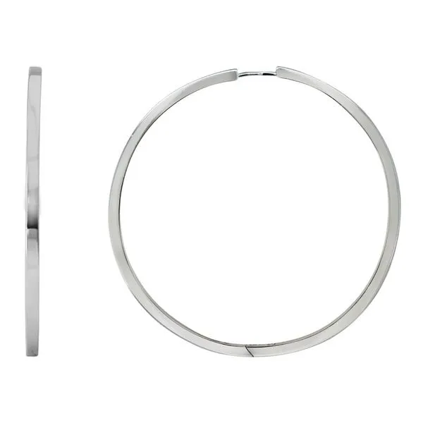 925 Sterling Silver Square Hoop Earrings The Ring Austin Round Rock, TX