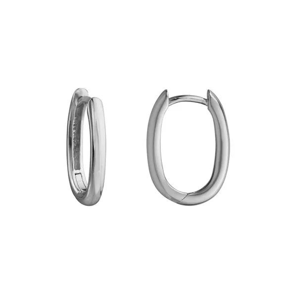 925 Sterling Silver Round Hinged Hoop Earrings The Ring Austin Round Rock, TX