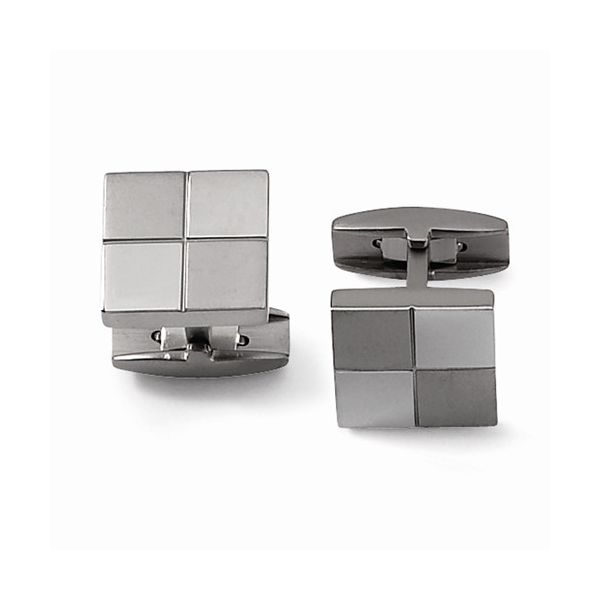 Titanium Square Cuff Links The Ring Austin Round Rock, TX