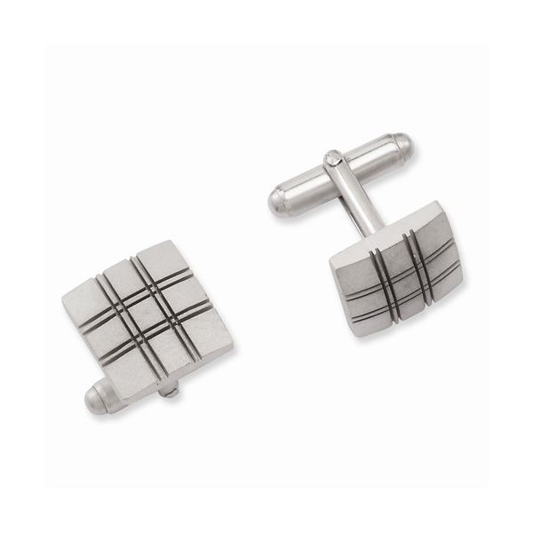Rhodium Plated Square Cuff Links The Ring Austin Round Rock, TX