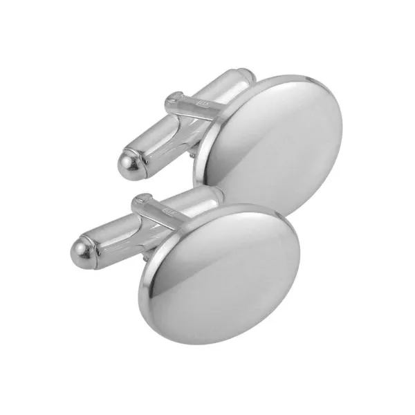 925 Sterling silver Oval With Bar Cuff Links Polished The Ring Austin Round Rock, TX