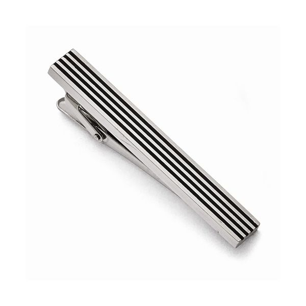 Stainless Steel Black Rubber Tie Bar The Ring Austin Round Rock, TX