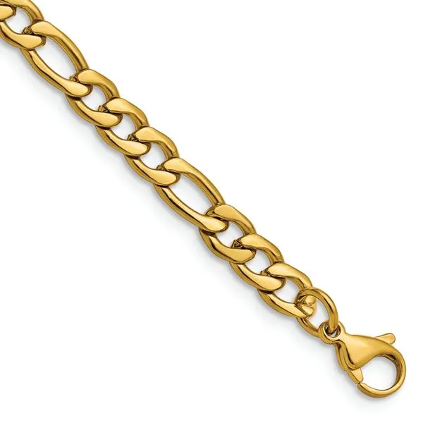 8IN Stainless Steel Polished Yellow IP-Plated 6.3mm The Ring Austin Round Rock, TX