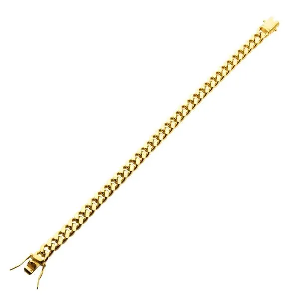 18K Gold IP Miami Cuban Chain with Box Clasp Bracelet The Ring Austin Round Rock, TX