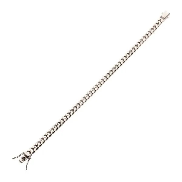 Steel Miami Cuban Chain Bracelet with Box clasp 6mm Width 8.5'' Image 2 The Ring Austin Round Rock, TX