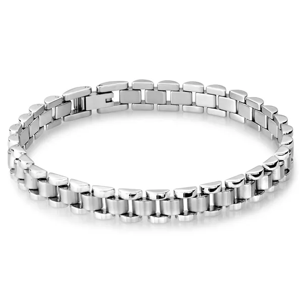 Stainless Steel Watch Link Bracelet Length 8.50'' Width 8mm The Ring Austin Round Rock, TX