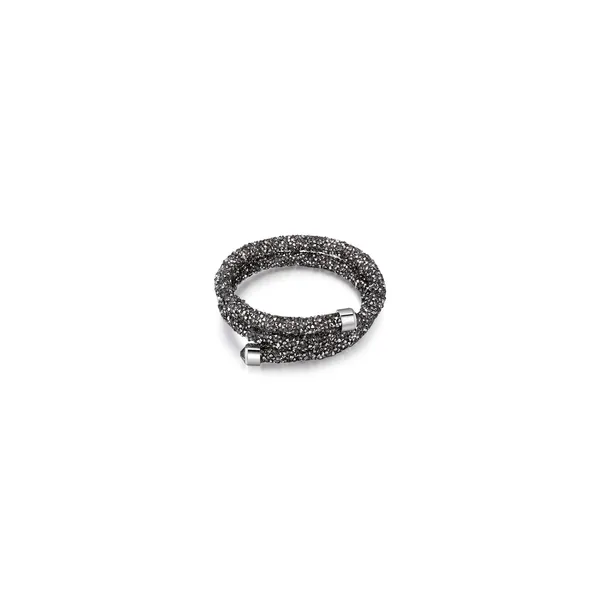 Grey Swarovski Elements Crystal Dust Dbl Wrap Bangle Bracelet The Ring Austin Round Rock, TX