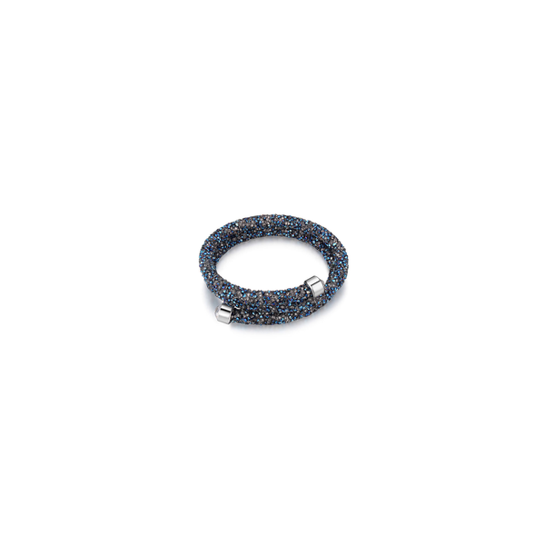 Blue Swarovski Elements Crystal Dust Dbl Wrap Bangle Bracelet The Ring Austin Round Rock, TX