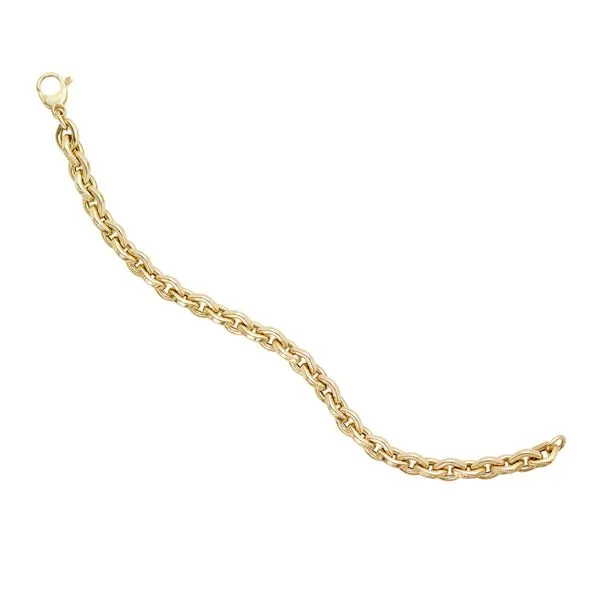 14kt Gold Polished Diamond Link Bracelet with Lobster Clasp The Ring Austin Round Rock, TX