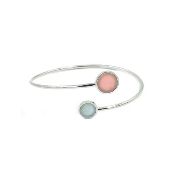 Sterling Silver Apricot Chalcedony/Aquamarine Cuff The Ring Austin Round Rock, TX