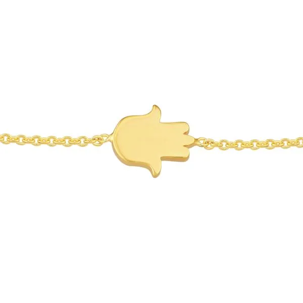14K YG Mini Hamsa Bolo Bracelet Image 2 The Ring Austin Round Rock, TX