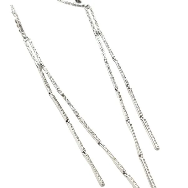 3/4CTW 14K WG Diamond Dangle Earrings Image 2 The Ring Austin Round Rock, TX