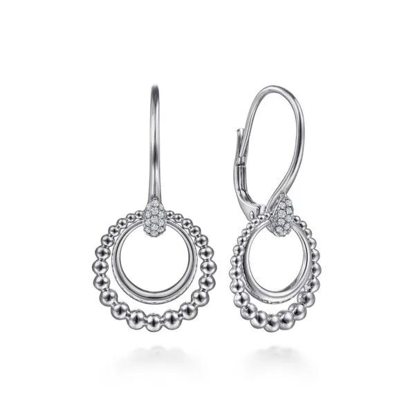 925 Sterling Silver White Sapphire Drop Earrings The Ring Austin Round Rock, TX