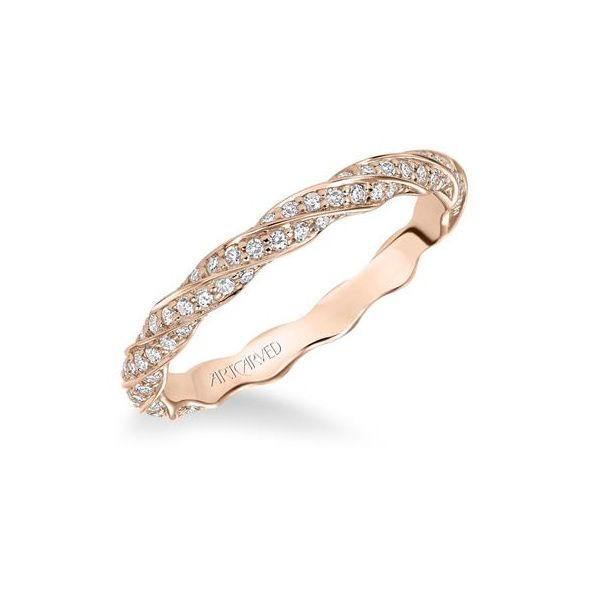 14K Yellow Gold Twisted Eternity Stackable Ring The Ring Austin Round Rock, TX