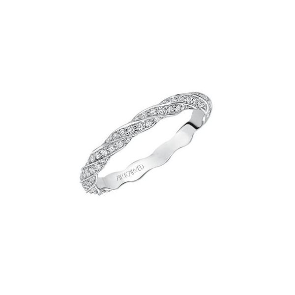 White Gold Eternity Stackable ring The Ring Austin Round Rock, TX