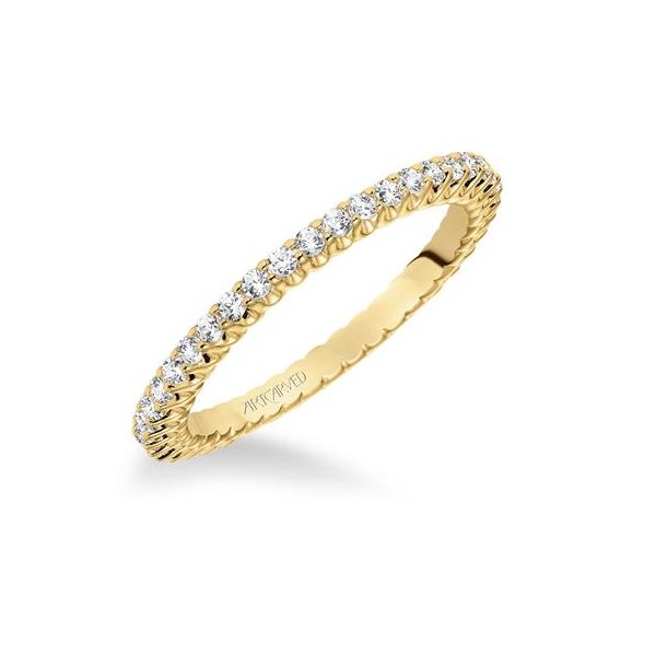 14K Yellow Gold Eternity Stackable Ring The Ring Austin Round Rock, TX