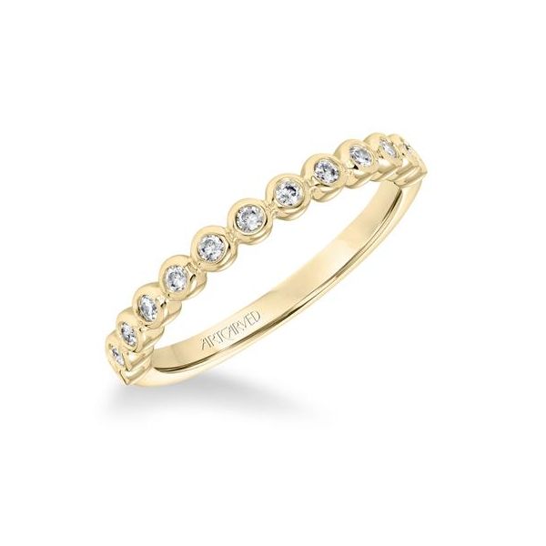 14K Yellow Gold Bezel Stackable Ring The Ring Austin Round Rock, TX