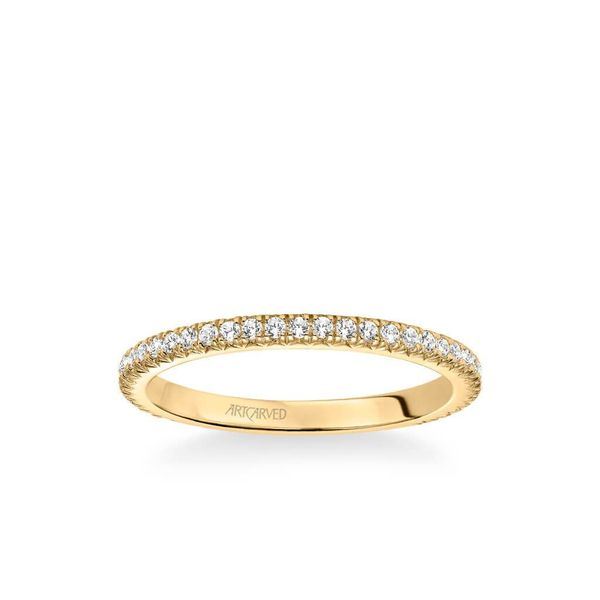 Yellow Gold Eternity Stackable Ring The Ring Austin Round Rock, TX