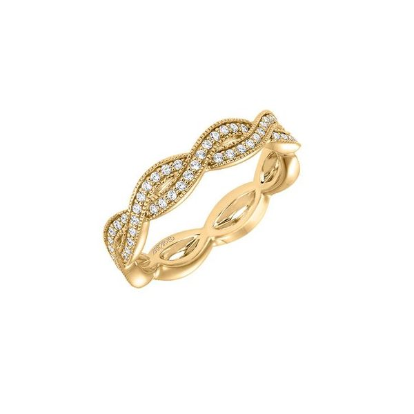 Yellow Gold Braided Band 1/2 ct The Ring Austin Round Rock, TX