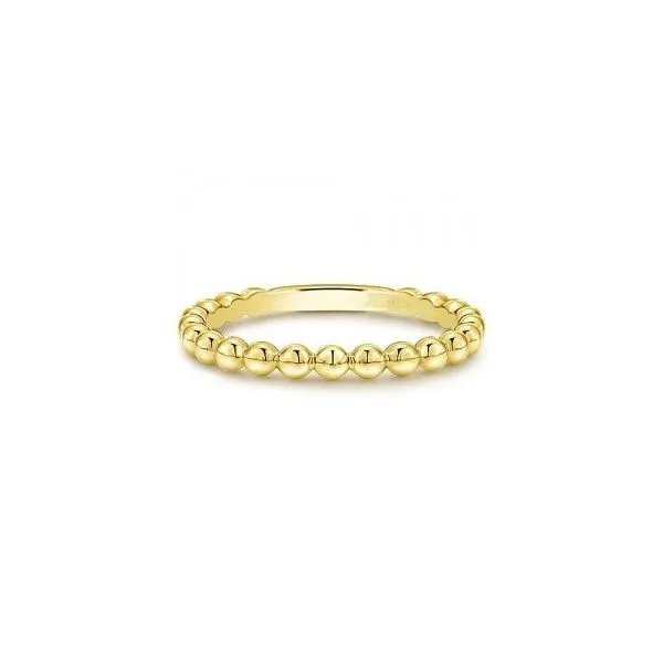 14kt WG Bead Style Stackable Band size 6.5 The Ring Austin Round Rock, TX