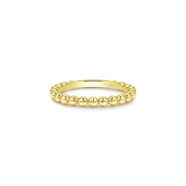 14kt WG Bead Style Stackable Band size 6.5 The Ring Austin Round Rock, TX