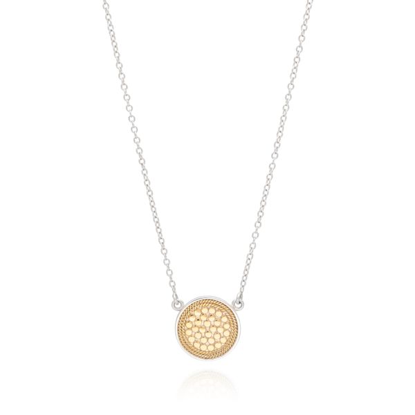 Gold/Silver Plated Disc Necklace 16-18