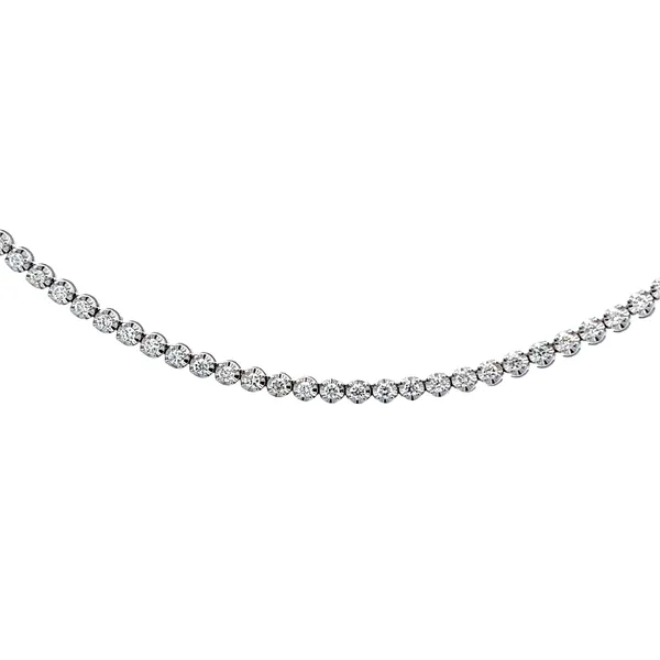 2 3/4CTW 18K WG Mined Diamond Tennis Necklace 16'' The Ring Austin Round Rock, TX