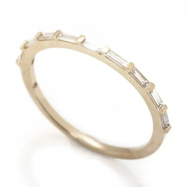 1/4CTW 14K YG Mined Diamond Baguette Band Image 2 The Ring Austin Round Rock, TX