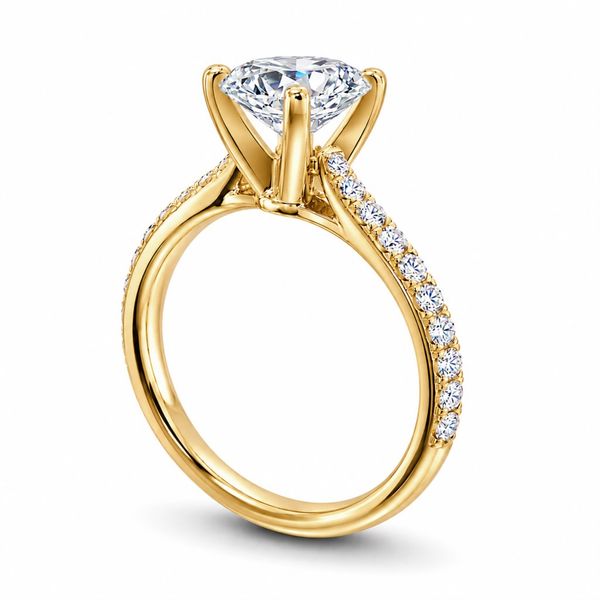 1 1/4 Carat Round Lab Grown Diamond Engagement Ring in 14K Yellow Gold Image 2 The Source Fine Jewelers Greece, NY