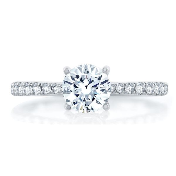 A. Jaffe Bridal SemiMount Ring 0041405001060 14KW Greece The