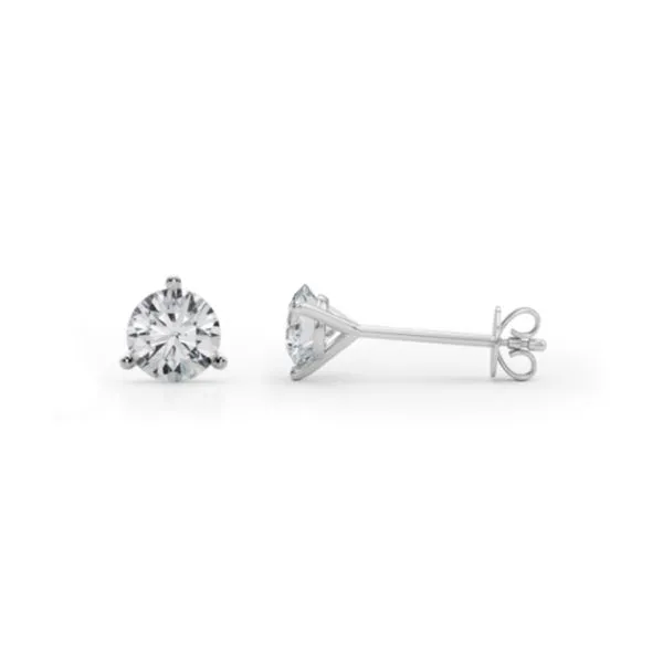 1 Carat Lab Grown Diamond Stud Earrings