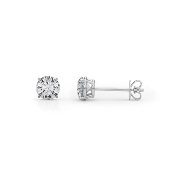 1 Carat Lab Grown Diamond Stud Earrings