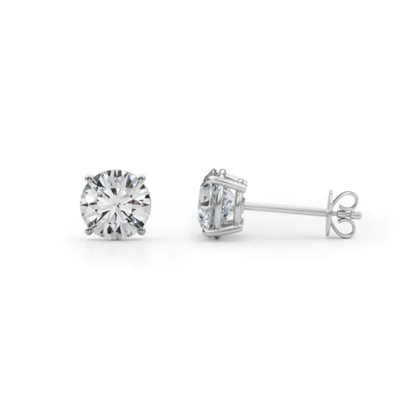 2 1/2 Carat Lab Grown Diamond Stud Earrings
