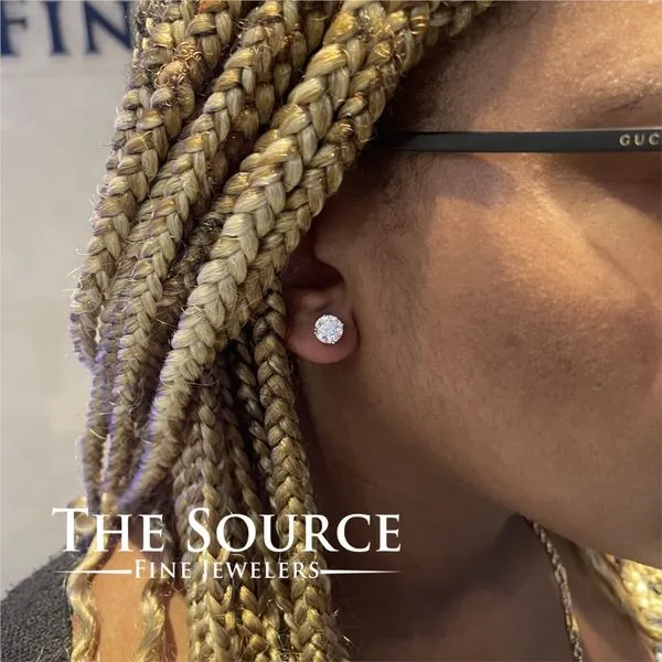 3 Carat Lab Grown Diamond Stud Earrings