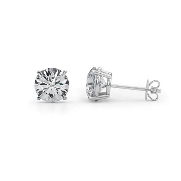 3 Carat Lab Grown Diamond Stud Earrings