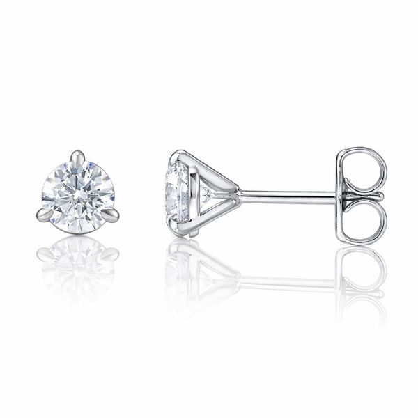 1 Carat 14K White Gold Martini Style Lab Grown Diamond Stud Earrings The Source Fine Jewelers Greece, NY
