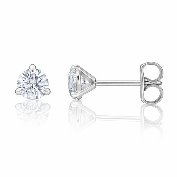 3/4 Carat 14K White Gold Martini Style Lab Grown Diamond Stud Earrings The Source Fine Jewelers Greece, NY