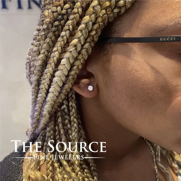 1 Carat Lab Grown Diamond Stud Earrings Image 2 The Source Fine Jewelers Greece, NY