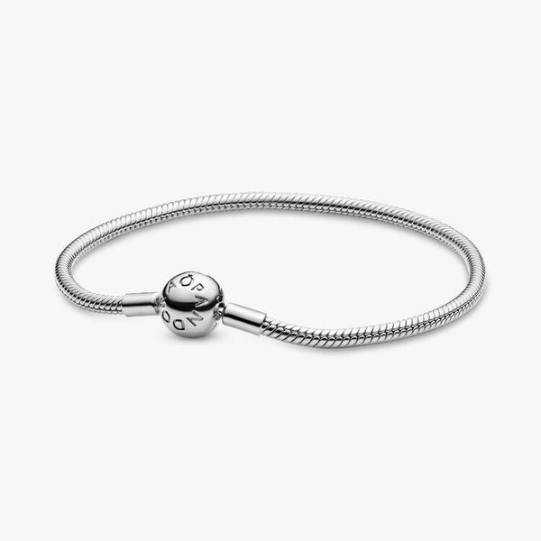 9.1" Pandora Sterling Silver Smooth Pandora Bracelet With Pandora Clasp The Source Fine Jewelers Greece, NY
