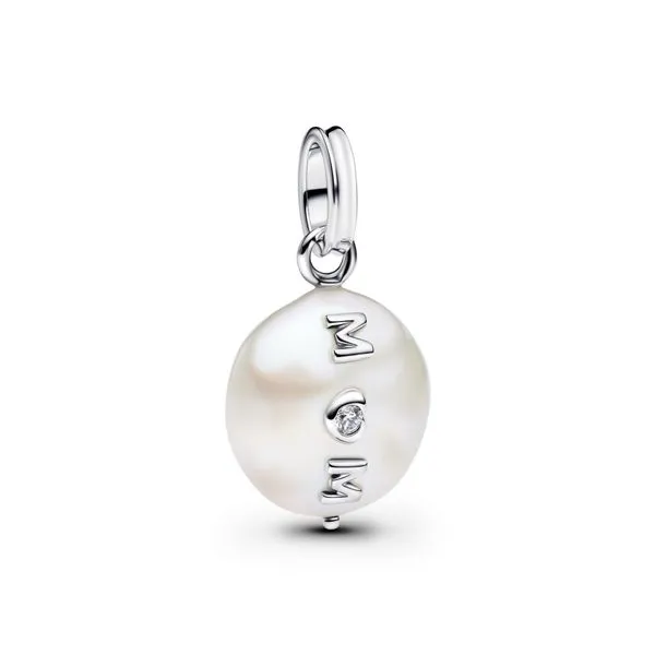 Pandora "Mom" Pearl Dangle The Source Fine Jewelers Greece, NY
