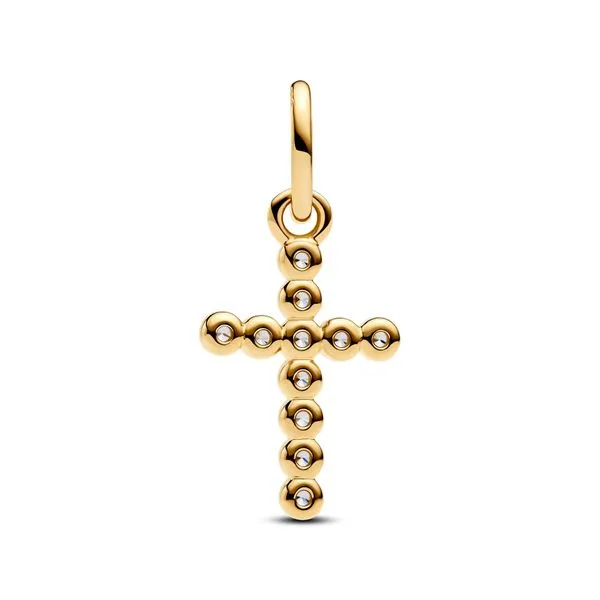Gold Cross Pendant Pandora Pandora Gold Cross Necklace Online - Main Image