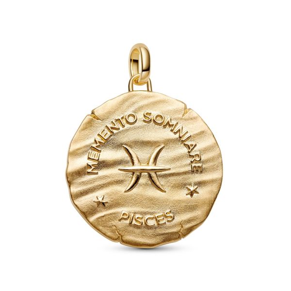 Pandora Oversized Pisces Zodiac Medallion Image 2 The Source Fine Jewelers Greece, NY