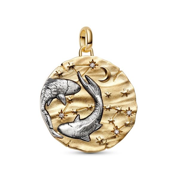 Pandora Oversized Pisces Zodiac Medallion