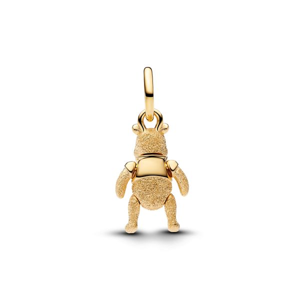 Pandora DISNEY 14K Yellow Gold Plated Winnie the Pooh Dangle Charm Image 2 The Source Fine Jewelers Greece, NY