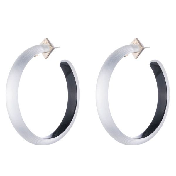 Alexis Bittar - Large Hoop Earring in Silver