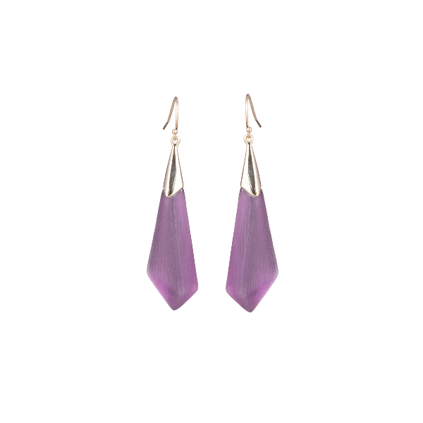 Alexis Bittar - Faceted Wire Earring in Iris